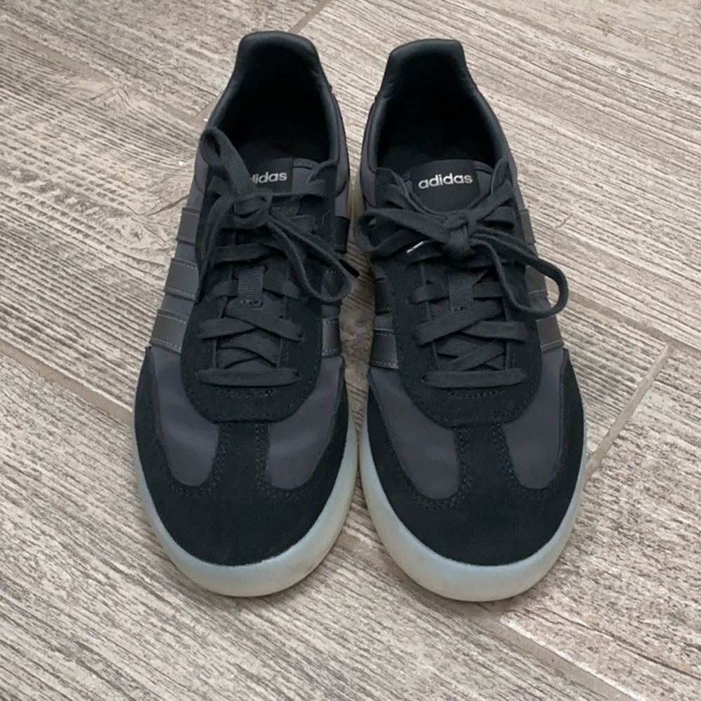 adidas Black and Dark Gray Athletic Shoes